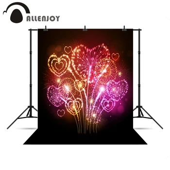 Allenjoy fotografické pozadie Nový rok vinyl farebné ohňostroje deti fotografie pozadia pre photo Studio nový dizajn