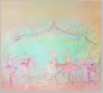 Allenjoy Fotografie pozadí Fáze tanečníkov ružová zelená bokeh pozadia dieťa novorodenec rekvizity jar pozadí