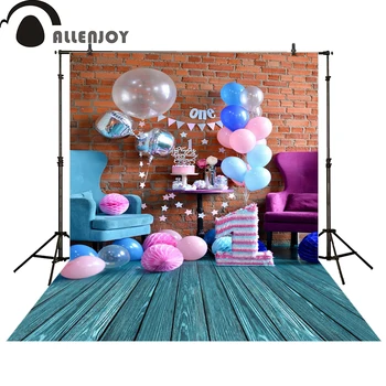 Allenjoy fotografie pozadí oslavu narodenín jedného roka staré baby balón photo studio rekvizity photobooth