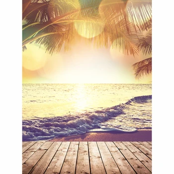 Allenjoy letné more fotografie pozadie bokeh pláž coconut tree estetické Prírodné Scenérie v pozadí Profesionálne photocall