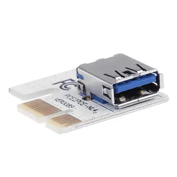ALLOYSEED PCI Express Stúpačky Karty PCI-E 1x až 16x Grafická Karta Navyšoval Extender USB 3.0 Kábel 3 Napájania Porty pre BTC Banské Banské