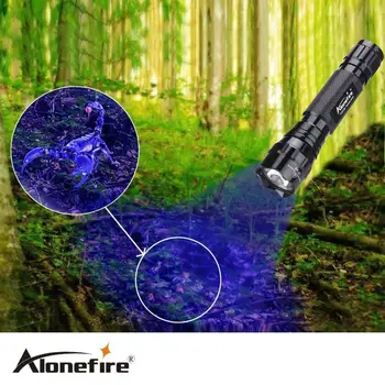 AloneFire 501B UV lampa svetlo Zbraň 395-400 nm uv Baterky Pochodeň Svetla Ručné