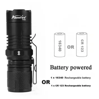 AloneFire TK100 Prenosný Mini Baterka CREE XML-T6 LED svietidlo 4 Režimy Zoomovateľnom Nepremokavé pochodeň penlight na bicykli S Magnetom
