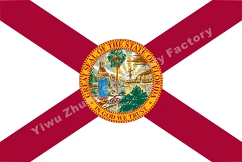AMERICKÝ Štát Florida Vlajka 3X5FT 100D Polyester Doprava Zadarmo Florida State Vlajka