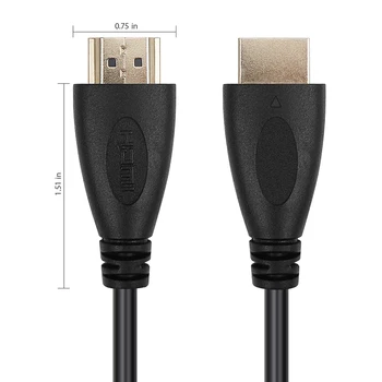 Amkle HDMI Kábel HDMI Samec na HDMI Samec HDMI Pozlátené 1.4 HD 1080P 3D pre LCD DVD HDTV XBOX PS3 Projektor Počítač Káble