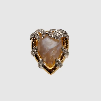 Amorita boutique pearl srdce dizajn Brošne
