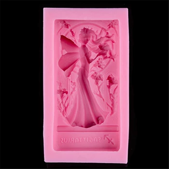 Angel girl modelovanie silikónové mydlo formy Cake decoration formy Tortu formy Ručne vyrábané mydlo formy E049