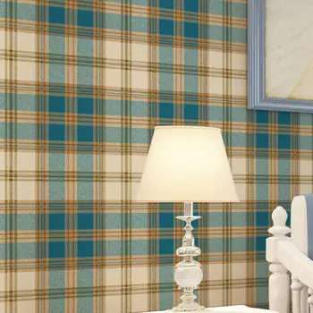 Anglicko raster tapety British American pastoračnej Škótskej koberčeky netkaných tapiet obývacia izba moderné spálne tapety