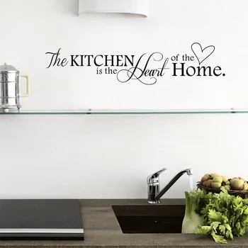 Anglické písmená Kuchyňa láska vinyl na Stenu-Nálepky na stenu Umenie Slová Kuchyňa pozadí dekorácie, Nálepky Domova