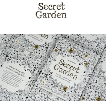 Anglické Vydanie Secret Garden 30 Listov Sfarbenie Karty Tintage Pohľadnice DIY Maľba Kresba Knihy malovanie