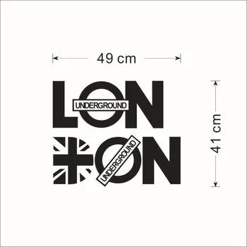 Anglický List London Wall Art Odtlačkový Nálepky London Wall Citát Dekor Plagát, Obývacej Izby, Spálne, Domáce Dekorácie, Tapety Odtlačkový