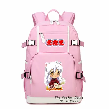 Anime InuYasha InuYasya HigurashiKagome Cosplay Tlač Kawaii Ženy Batoh Plátno Školské Tašky Notebook Batoh Cestovné Tašky