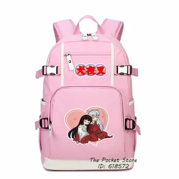 Anime InuYasha InuYasya HigurashiKagome Cosplay Tlač Kawaii Ženy Batoh Plátno Školské Tašky Notebook Batoh Cestovné Tašky