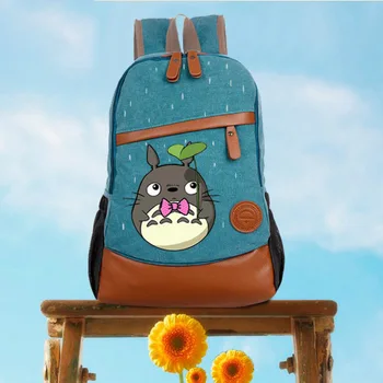Anime Tonari no Totoro Cosplay Ručne maľované muţi a ţeny kórejský prílev študentov taška diy osobné batoh