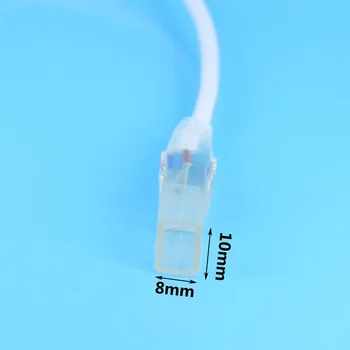 ANJOET EÚ Plug LED Pásy Príslušenstvo Napájací konektor 2,5 A Vodotesný (PCB Šírka : 6-7mm ) 5050 3014 2835 SMD LED 220v Pásy Plug