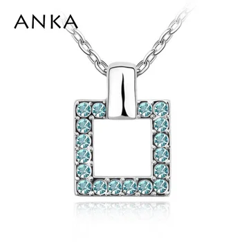 ANKA fashion square duté tvar prívesok crystal náhrdelník farebné top šperky crystal luxusný náhrdelník pre ženy veľkoobchod#80551