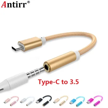 Antirr Audio Adaptér Pre LG G5 Typ-C 3,5 mm AUX Jack Audio Typu C, USB 3.0 Kábel Covertor Pre OnePlus 2