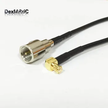 ANTÉNNY Koaxiálny kábel, SJF, aby MCX konektor FME samec na MCX muž pravý uhol pigtail RG174 20 cm 8
