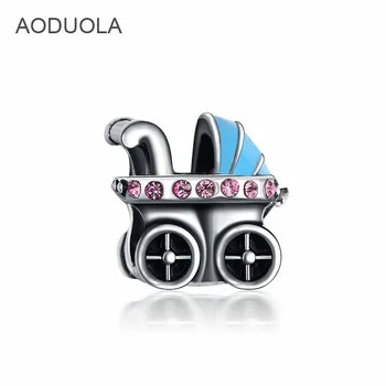AODUOLA hot pin osobnosti baby auto zliatiny veľké diery, šperky, doplnky vhodné pre Reťazové Náhrdelníky
