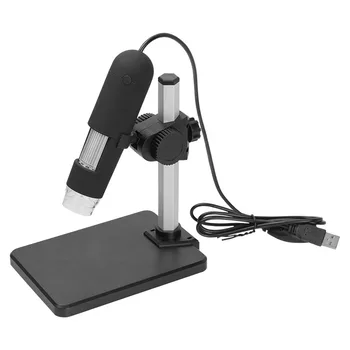 AOMEKIE 1000X Zoom USB Digitálne videokamery Mikroskopom 8 LED zväčšovacie sklo Microscopio Digital s Vzostup a Pád Držiteľ Tretej Strane