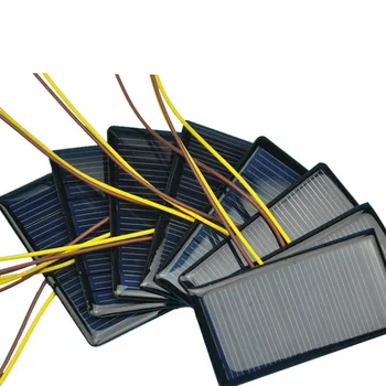 Aoshike 10Pcs Solárne Panely Solárne Batérie Solars Plnenie Solárneho DIY Nabíjateľné Batérie 5V 60MA 68x37MM
