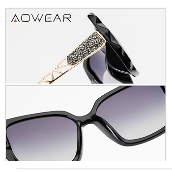 AOWEAR Luxusné Značky Nadrozmerné Okuliare Ženy Polarizované Módne Slnečné Okuliare Ženské Vonkajšie Žalúzie Okuliare Hranolové Oculos