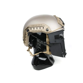 AR 15 Príslušenstvo Airsoft SPT Taktické Paintball Oka Polovicu Tváre Masku Nylon AF Prilba Pripojenie Ochranná Maska, Kapota Pre Lov