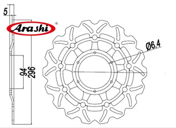 Arashi 2 KS Pre HONDA CBR600F 2001-2007 CNC Predné Brzdy Kotúčové Brzdy Rotory CBR600 F 600 2001 2002 2003 2004 2005 2006 2007