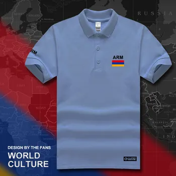 Arménsko polo shirts mužov krátky rukáv biele značky vytlačené pre krajiny 2017 bavlna národ tímu vlajkou nové módne arménsky RAMENO