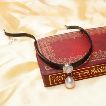 ASHIQI Prírodné Sladkovodné perly Choker Náhrdelník 34 cm + 6typ Vysokej kvality 925 Sterling silver Lano, Reťaz pre ženy