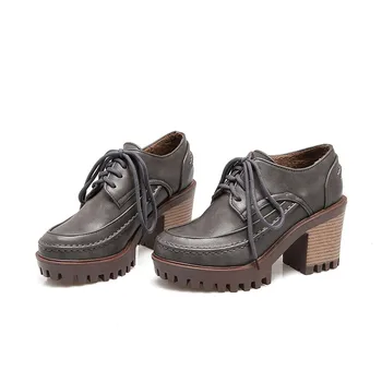 ASUMER čierna, šedá, béžová móda jar jeseň nové 2018 dámy topánky kolo prst čipky veľkosť 43 štvorcových päty ženy, vysoké podpätky, topánky