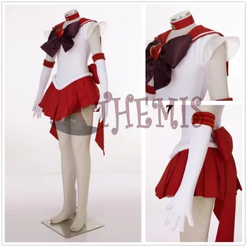 Athemis Anime Sailor Moon Hino Rei/Sailor Mars Super S Cosplay Kostým Zákazku Akejkoľvek Veľkosti Šaty Minisukňu