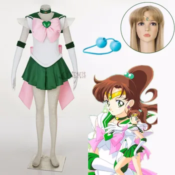 Athemis Anime Sailor Moon Kino Makoto/Sailor Jupiter Super S Cosplay Kostým Zákazku Akejkoľvek Veľkosti Kvalitné Šaty