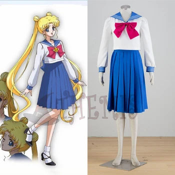 Athemis Nové Anime Sailor Moon Námorník Tsukino Usagi cosplay kostým školskú uniformu Akejkoľvek Veľkosti