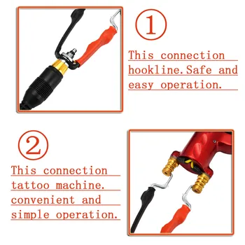ATOMUS Vymeniteľné Tetovanie Stroj RCA Converter Silikónový Kryt Klip Kábel Tetovanie Stroj Príslušenstvo Súprava