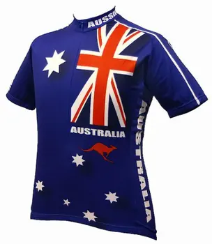 Austrália Priedušné Cyklistické Odevy/Quick-Dry Cyklistické Dresy Ropa Ciclismo/Krátky Rukáv, Bicyklov, Športového Oblečenia Pre Muža