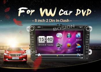 Auto 2din VW lacné auto prehrávače dvd pre Volkswagen GOLF VI Navigácia GPS, Bluetooth Rádio, USB, IPOD volant Ovládanie