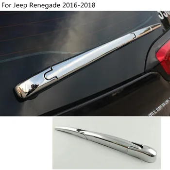 Auto ABS chrome auto zadné zadný stierač skla umývanie tryska rám orezania chvost okno orezania Na Jeep Renegade 2016 2017 2018