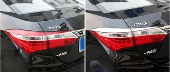 Auto chrómové doplnky,zadné svetlo kryt výbava pre toyota corolla 2017,ABS chrome,doprava zdarma