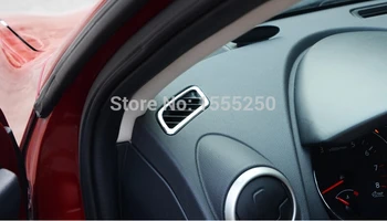 Auto interiér, klimatizácia ventilačné trim pre Nissan Qashqai 2010-2013, ABS chrome,auto príslušenstvo,2ks