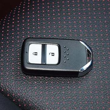 Auto Kožené Tlačidlo Prípade Kľúčových Kryt Na Honda CRV Fit XRV Smart Key Prípade 2 Tlačidlo kľúče od auta príslušenstvo chrániť shell starline a93