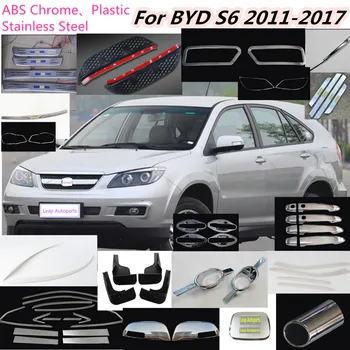 Auto kryt Styling detektor frame panel na čítanie výbava ABS chrome dverí rukoväť/misa Pre BYD S6 2011 2012 2013 2016 2017