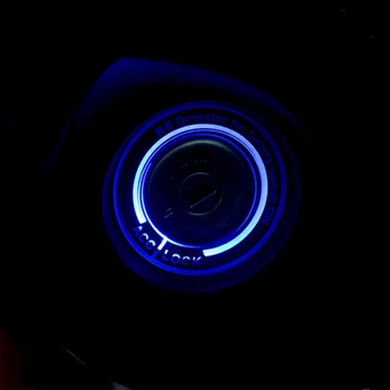 Auto light LED Spínač Zapaľovania kryt/Krúžok krúžok dekorácie, nálepky na Ford Focus 2 Zamerať 3 4 MK3 MK4 Kuga, S-MAX