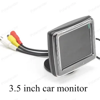 Auto monitor 3,5 palcový TFT rozlíšenie LCD vozidla digitálne farebné auto monitor malým displejom pre cúvanie parkovanie záložný fotoaparát