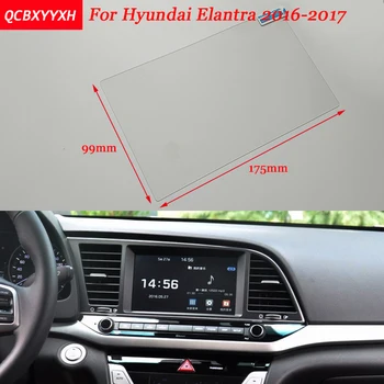 Auto Nálepku 8 Palcové GPS Navigácie Ocele Ochranný Film Na HYUNDAI Elantra 2016-2017 Ovládanie LCD Displej Auto Styling