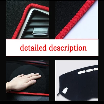 Auto panel kryt mat pre Nová KIA Carens 2013-2016 Ľavej strane disku dashmat pad dash zahŕňa auto panel príslušenstvo