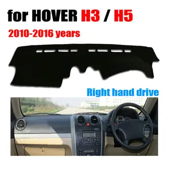 Auto panel pokrýva mat na HOVER H3 H5 2010-2016 rokov Pravej strane jednotky dashmat pad dash kryt auto panel príslušenstvo