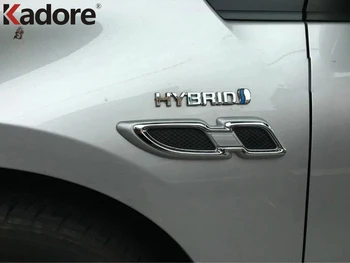 Auto Príslušenstvo vhodné Pre Toyota Prius 2016 2017 ABS Chrome 2ks Auto, Vonkajšie Predné Vzduchu Zásuvky AC Kryt Trim Rám Nálepky