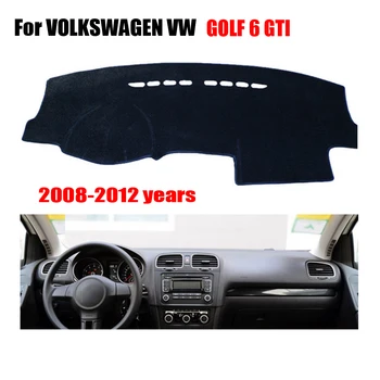 Auto prístrojová doska, poťahy Na VOLKSWAGEN VW GOLF 6 /GOLF 6 GLAXAY 2008-2012 ľavej strane disku dashmat auto pad dash kryt auto príslušenstvo