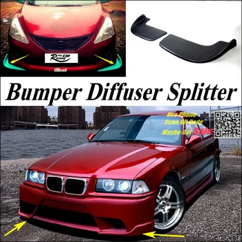 Auto Splitter Difúzor Nárazníka Canard Pery Pre BMW 3 M3 E30 E36 E46 Ladenie Telo Kit / Predný Deflektor Auto Fin Bradou Zníženie Telesnej